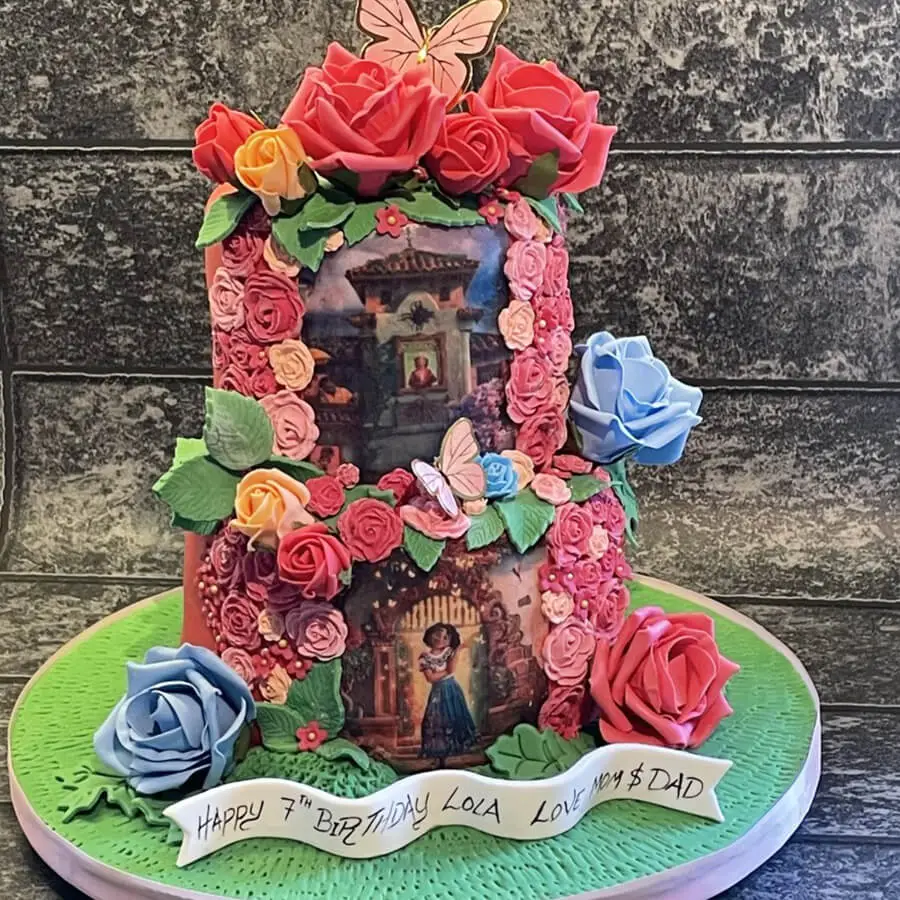 Fairy tale style birthday cake